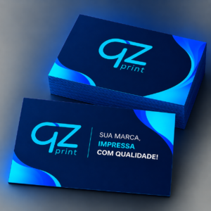 Cartão de visita couchê 300g verniz uv total - 4X4 - 1000unid
